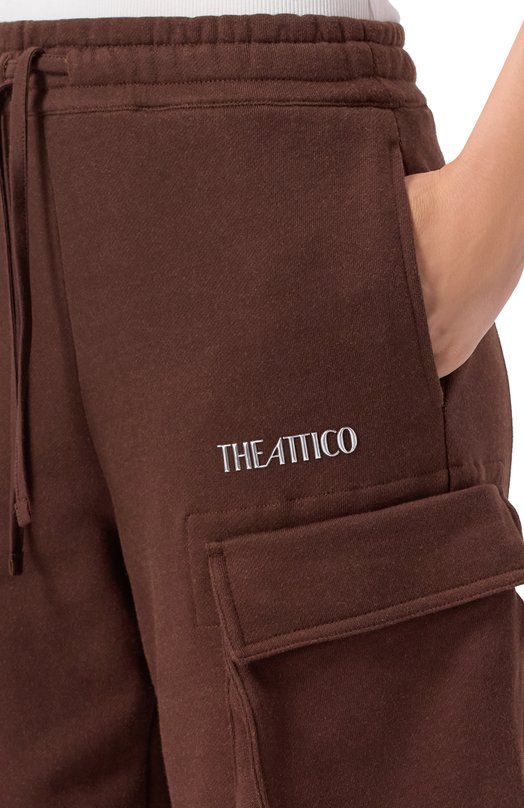 Хлопковые брюки-карго The Attico 251WCP00260/JJF007AA Коричневый  251WCP00260/JJF007AA Фото 5