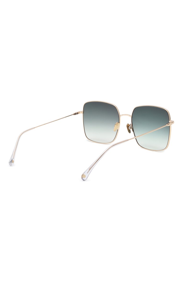 Женские солнцезащитные очки BALI EYEWEAR зеленого цвета, арт. RUBY GC13 | Фото 4 (Региональные ограничения белый список (Axapta Mercury): Не проставлено; Нос: Не проставлено; Тип очков: С/з; Материал: Металл; Оптика Гендер: оптика-женск�ое; Очки форма: Квадратные)