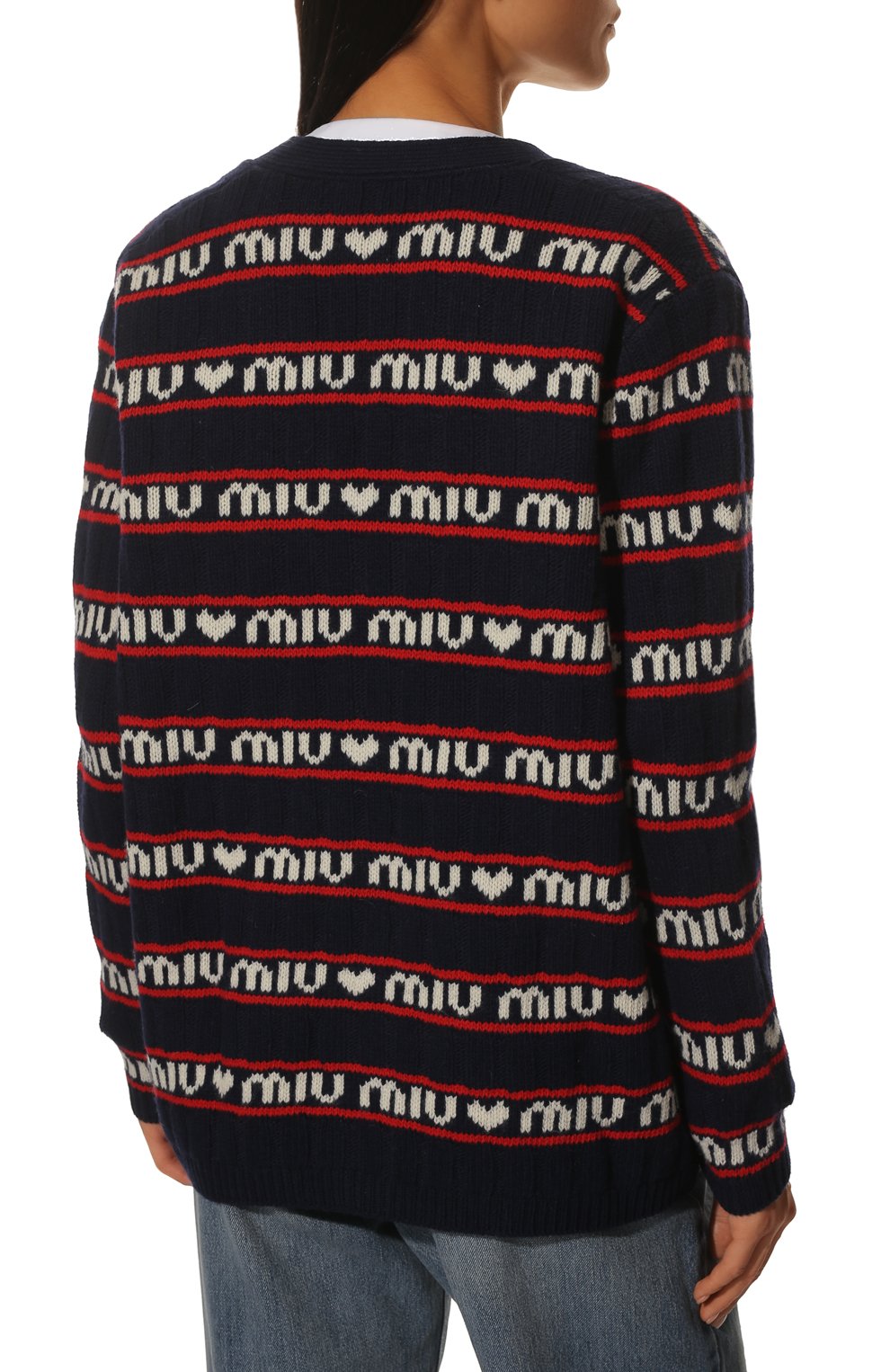 Шерстяной кардиган MIU MIU, арт. MMF376-1RR1-F0008, фото 4