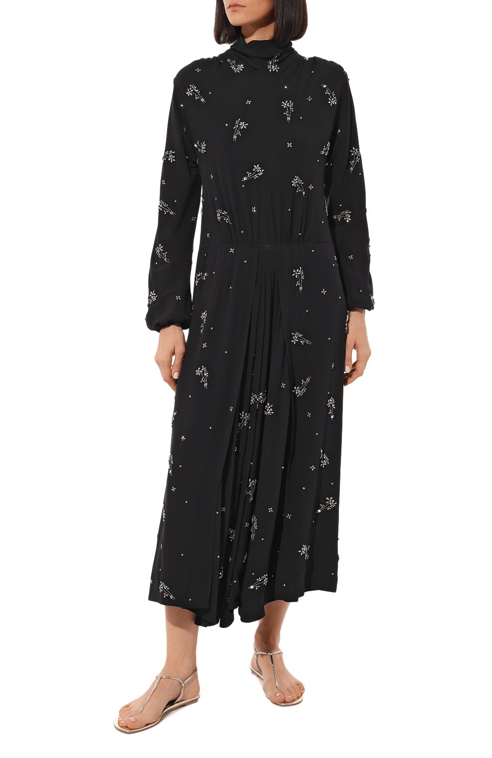 Платье с отделкой стразами PRADA, арт. P36S2R-1R14-F0002-182, фото 2