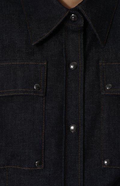 Укороченная джинсовая куртка с отложным воротником TOM FORD, арт. CPD003-DEX083, фото 5