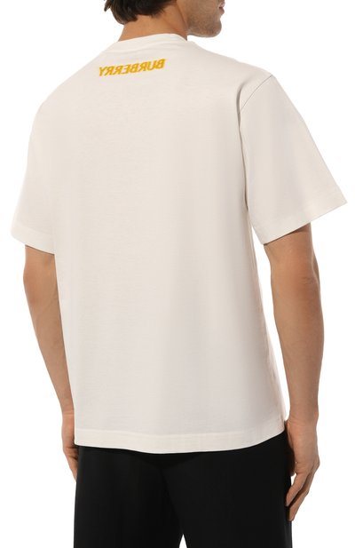 Хлопковая футболка BURBERRY, арт. 8090433, фото 4