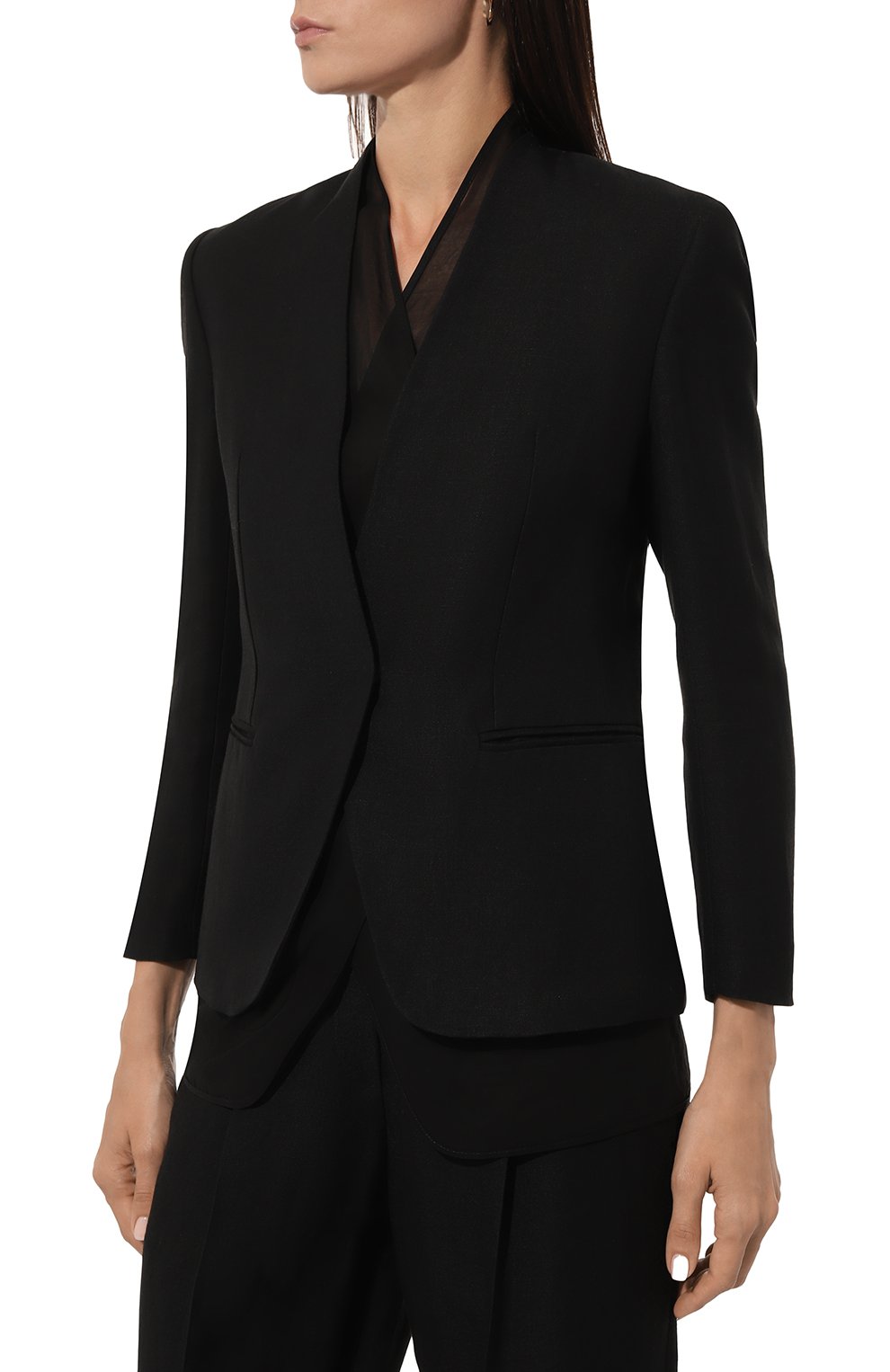 Жакет из вискозы и льна BRUNELLO CUCINELLI, арт. MH1262808, фото 3