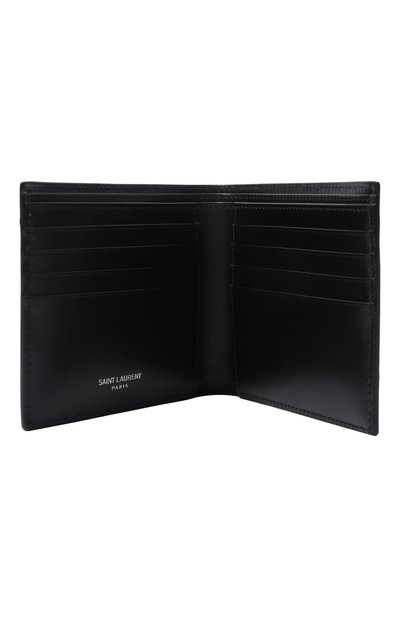 Кожаное портмоне SAINT LAURENT черного цвета по цене 69150 руб., арт. 453276/0SX0E, фото 3 Кожаное портмоне SAINT LAURENT, арт. 453276/0SX0E, фото 3