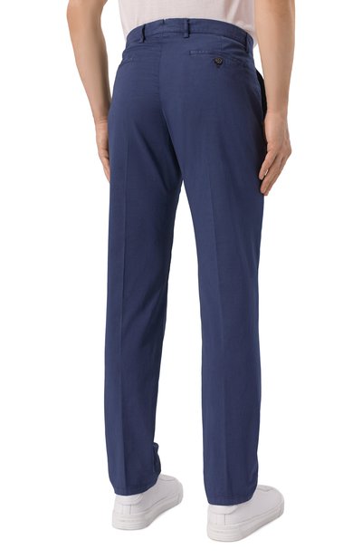 Брюки из хлопка и шелка BERWICH темно-синего цвета по цене 35150 руб., арт. VULCAN0195 GD/DV0955X, фото 4 Брюки из хлопка и шелка BERWICH, арт. VULCAN0195 GD/DV0955X, фото 4