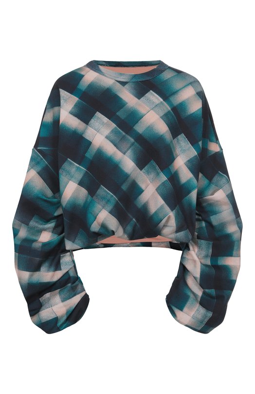 Хлопковый свитшот Dries Van Noten 011141-2614-605 Зелёный 011141-2614-605