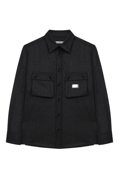 Шерстяная рубашка DOLCE & GABBANA, арт. L44S20/FU21Q/8-12+, фото 1