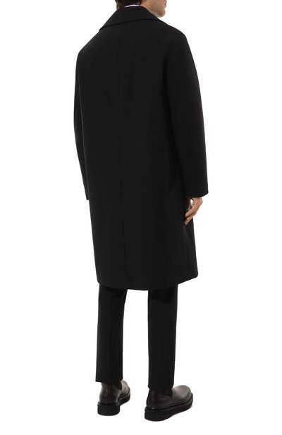 Утепленное пальто EMPORIO ARMANI темно-синего цвета по цене 69950 руб., арт. 6D1L61/1NUBZ, фото 4 Утепленное пальто EMPORIO ARMANI, арт. 6D1L61/1NUBZ, фото 4