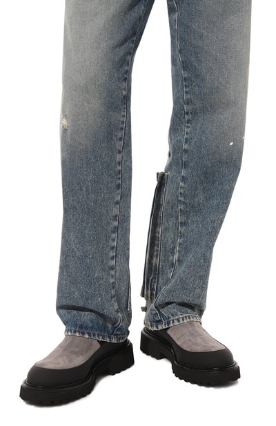 Замшевые челси CAMERLENGO темно-серого цвета по цене 52950 руб., арт. Z16363GUMNE731/GUM/0PERA, фото 3 Замшевые челси CAMERLENGO, арт. Z16363GUMNE731/GUM/0PERA, фото 3