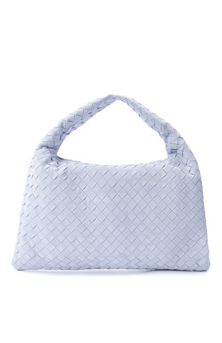 Женская сумка hop small BOTTEGA VENETA светло-голубого цвета, арт. 796262/V1QE3 | Фото 1 (Размер: small; Автоматизация ТО: Проставлено; Автоматизация состава: Проставлено; Материал: Натуральная кожа)