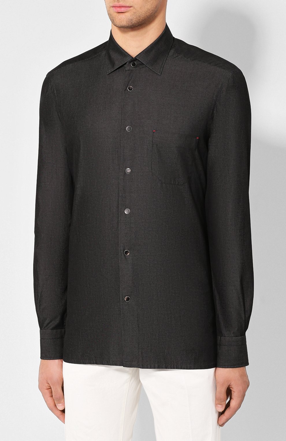 Хлопковая рубашка KITON, арт. UMCNERHH0702801, фото 3