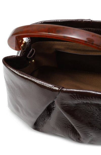 Сумка DRIES VAN NOTEN темно-коричневого цвета по цене 108500 руб., арт. 251-011524-186, фото 5 Сумка DRIES VAN NOTEN, арт. 251-011524-186, фото 5