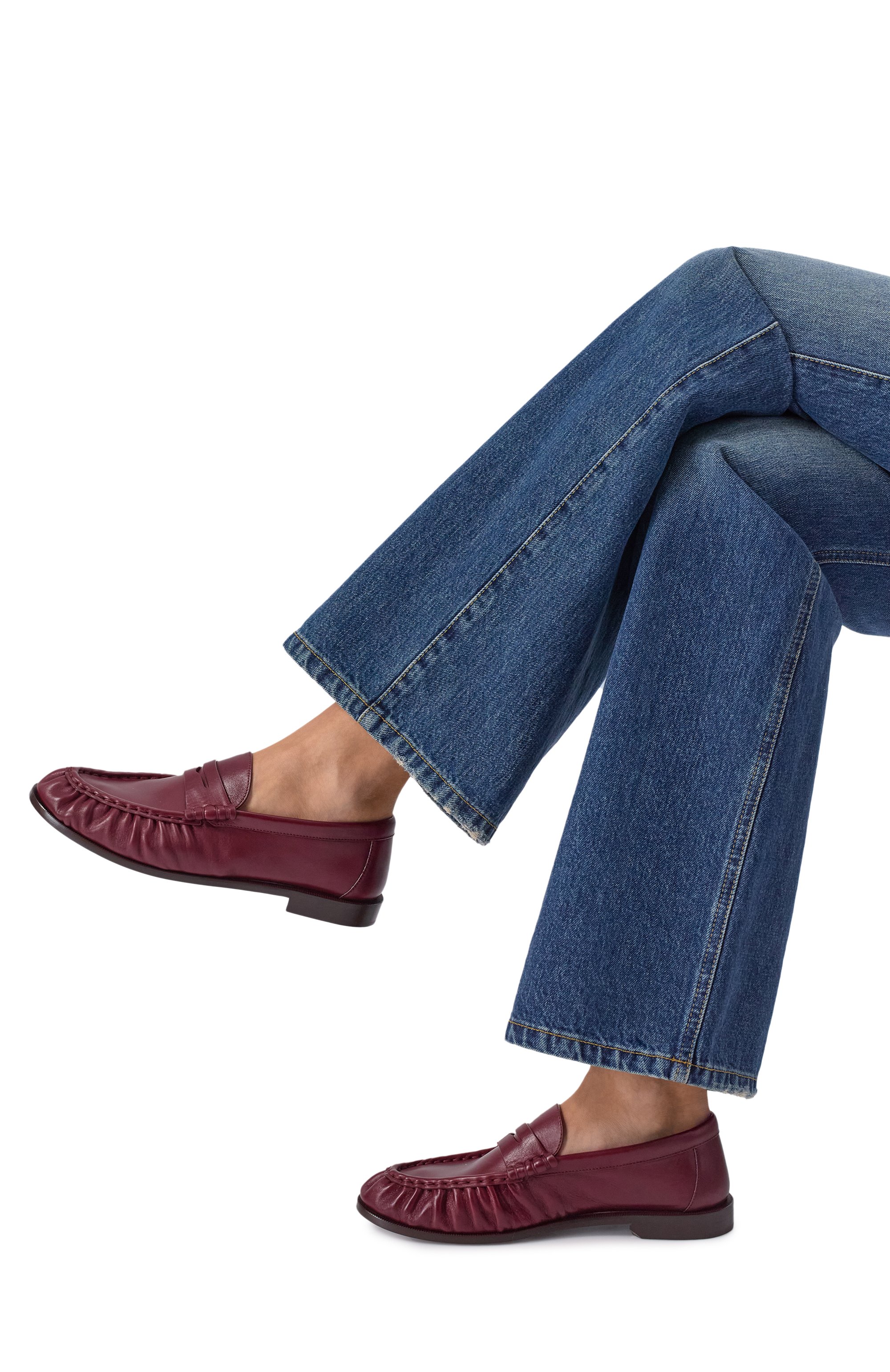 Кожаные пенни-лоферы le loafer SAINT LAURENT, арт. 818908/AAFFI, фото 2