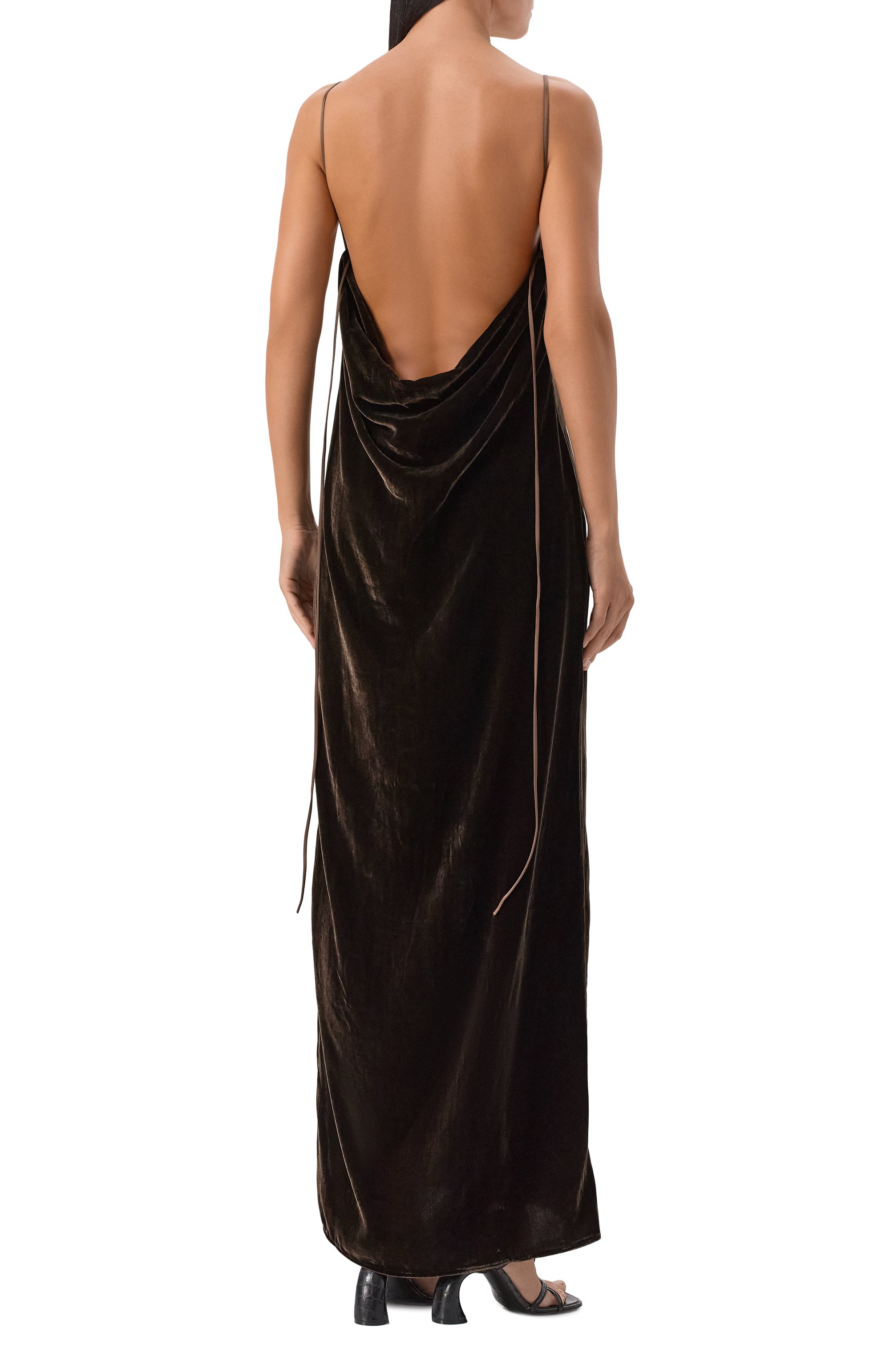 Бархатное платье ANDREA YA'AQOV, арт. 25WVEL26/SILK VISC0SE, фото 3