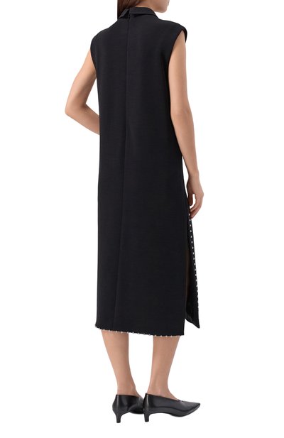 Шерстяное платье JIL SANDER черного цвета по цене 284500 руб., арт. J03CT0569/J20328, фото 3 Шерстяное платье JIL SANDER, арт. J03CT0569/J20328, фото 3