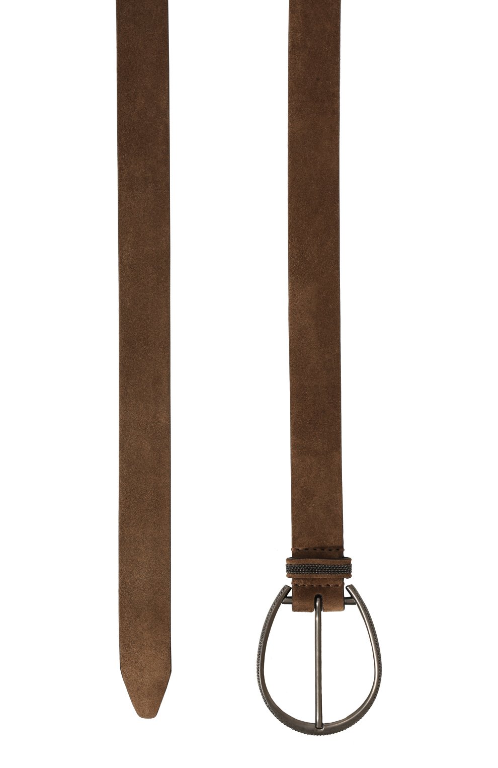 Замшевый ремень BRUNELLO CUCINELLI коричневого цвета по цене 75950 руб., арт. M0DELC242, фото 3 Замшевый ремень BRUNELLO CUCINELLI, арт. M0DELC242, фото 3