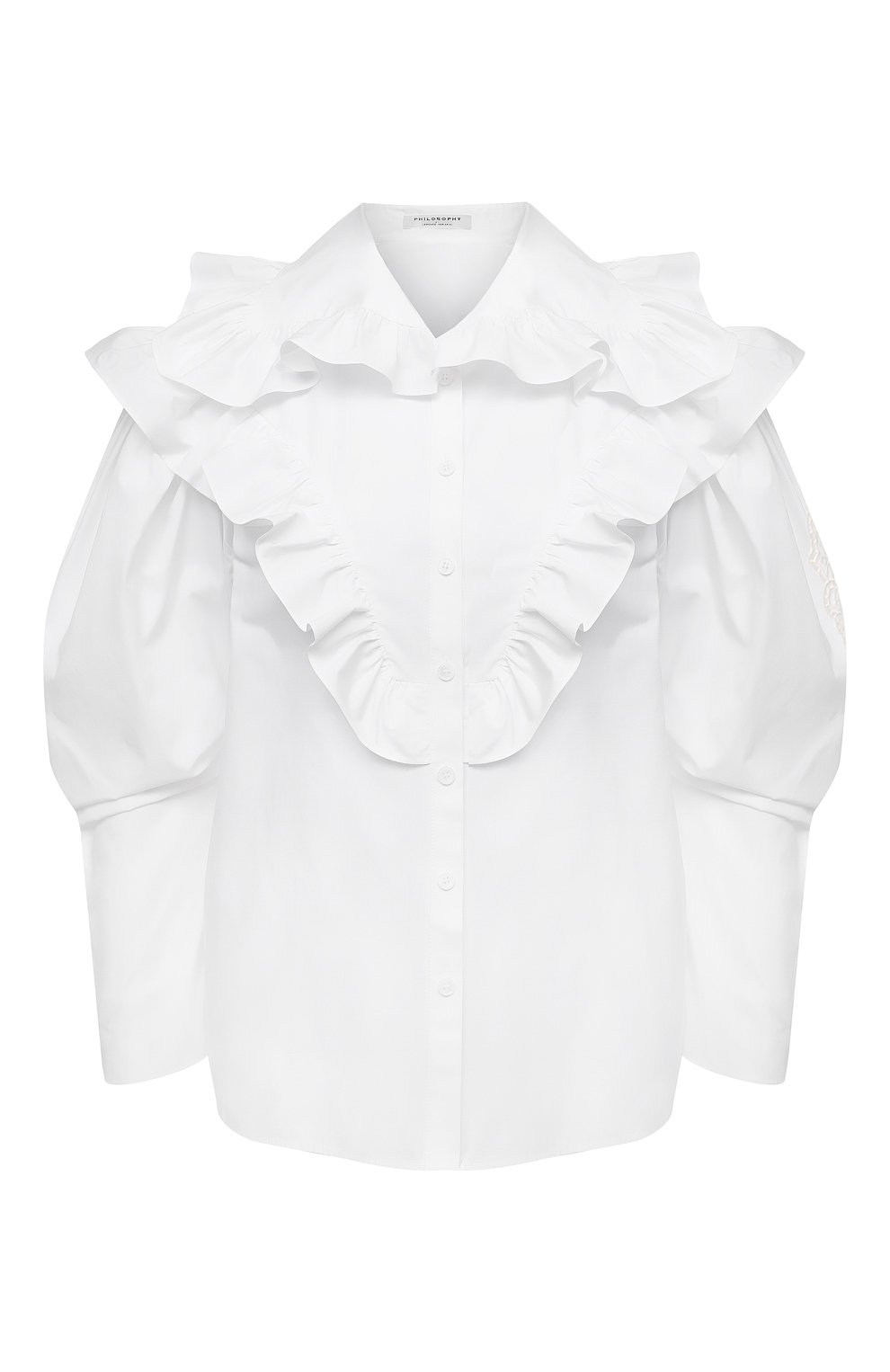 Хлопковая блузка PHILOSOPHY DI LORENZO SERAFINI, арт. A0208/2119, фото 1
