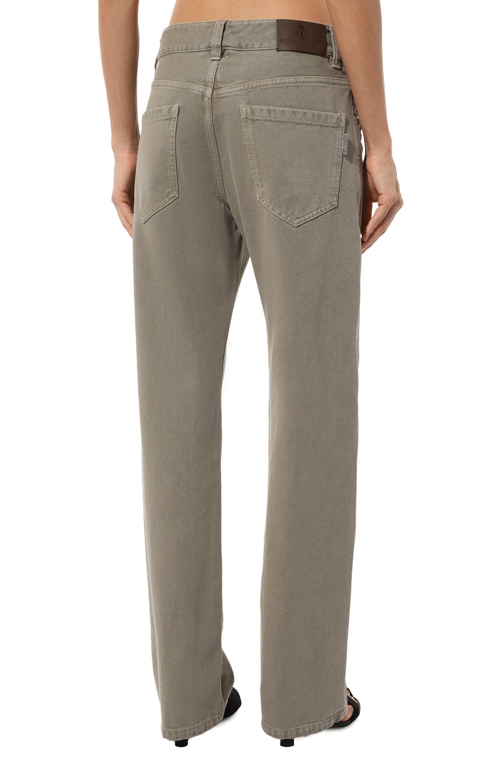 Джинсы BRUNELLO CUCINELLI серого цвета по цене 111500 руб., арт. MB030B1295, фото 4 Джинсы BRUNELLO CUCINELLI, арт. MB030B1295, фото 4