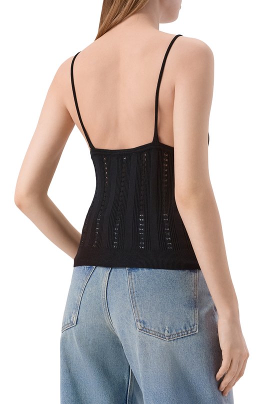Топ из вискозы Blumarine 2M689A Чёрный  2M689A Фото 4