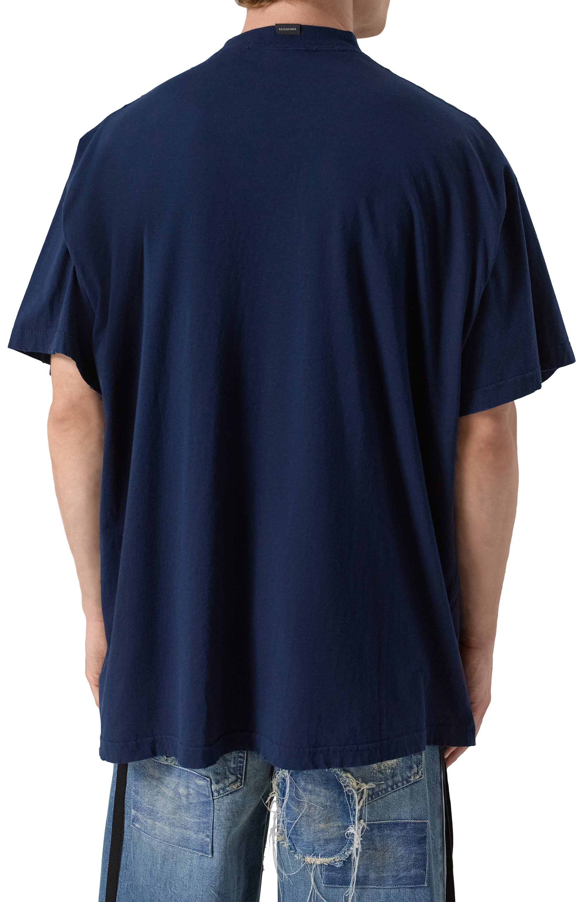 Хлопковая футболка BALENCIAGA, арт. 739028/TPVE4, фото 4