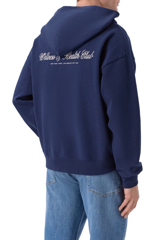 Хлопковая толстовка Sporty and Rich ST08865264BL106 Синий  ST08865264BL106 Фото 4