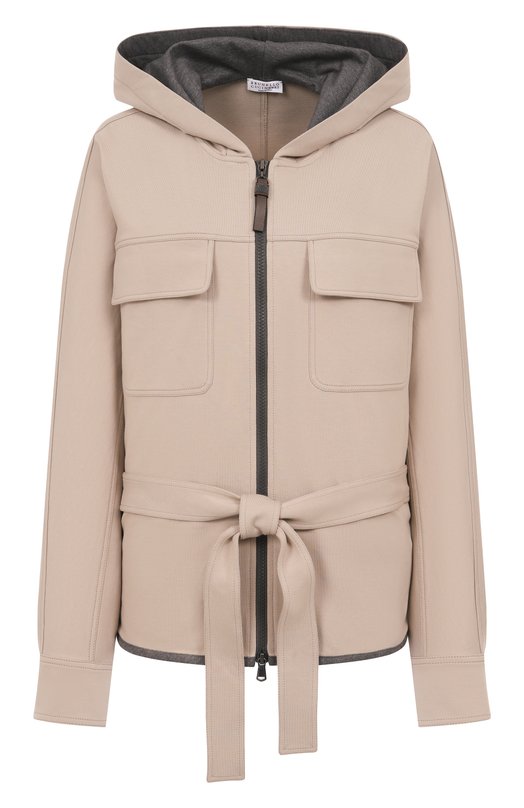 Хлопковая куртка Brunello Cucinelli MH827S0506 Бежевый MH827S0506