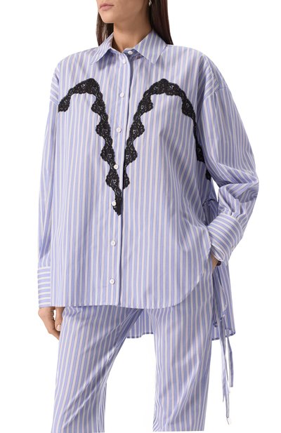 Хлопковая рубашка THE ATTICO, арт. 250WCH00040/CCC051AA, фото 3