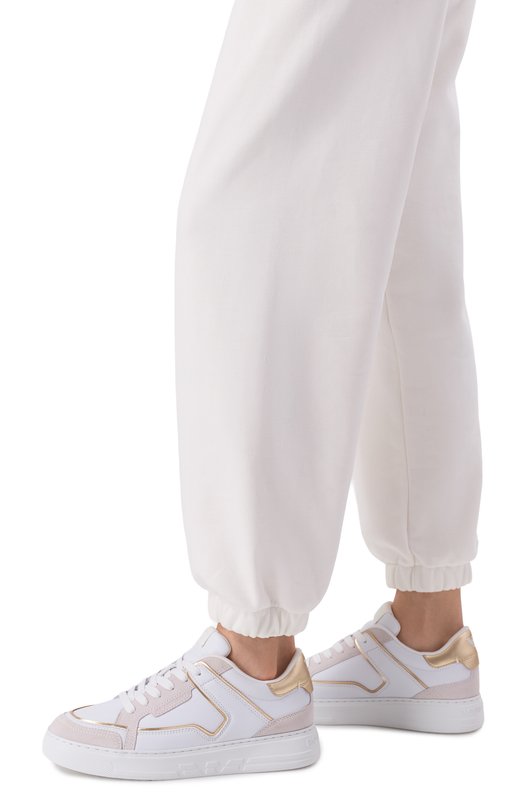 Кожаные кеды Emporio Armani EW003081/AF25727 Белый  EW003081/AF25727 Фото 2