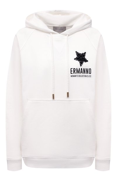 Женский хлопковое худи ERMANNO FIRENZE, арт. D39ET FL071FEL