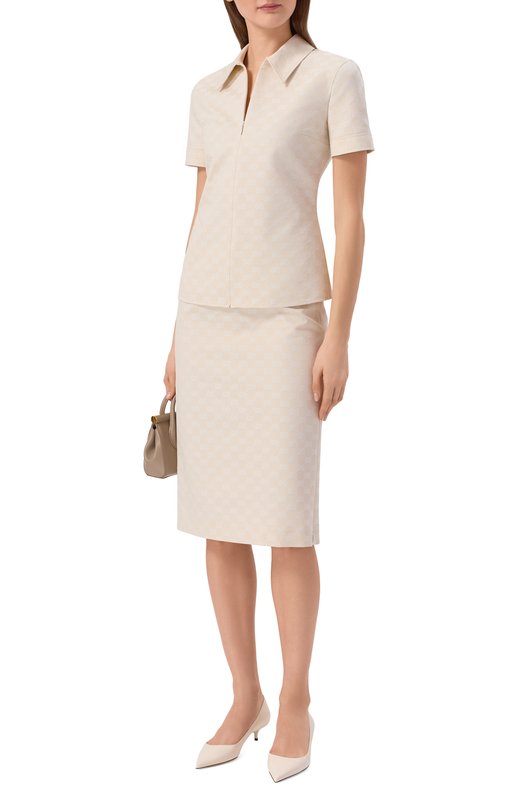 Кожаные туфли Amelia 35 Jimmy Choo AMELIACLF Кремовый  AMELIACLF Фото 3