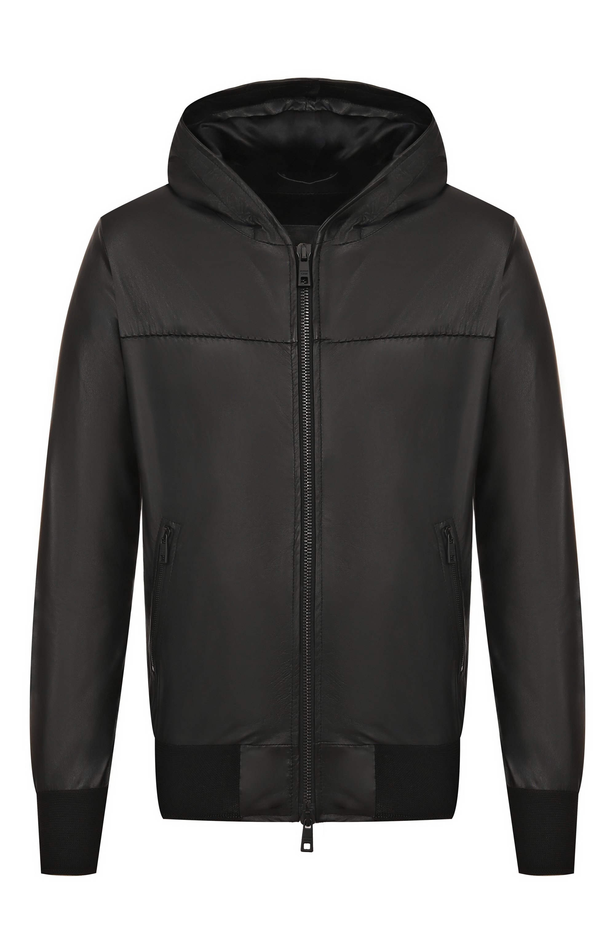 Кожаный бомбер GIORGIO BRATO, арт. GU25S14096NAPSTM, фото 1