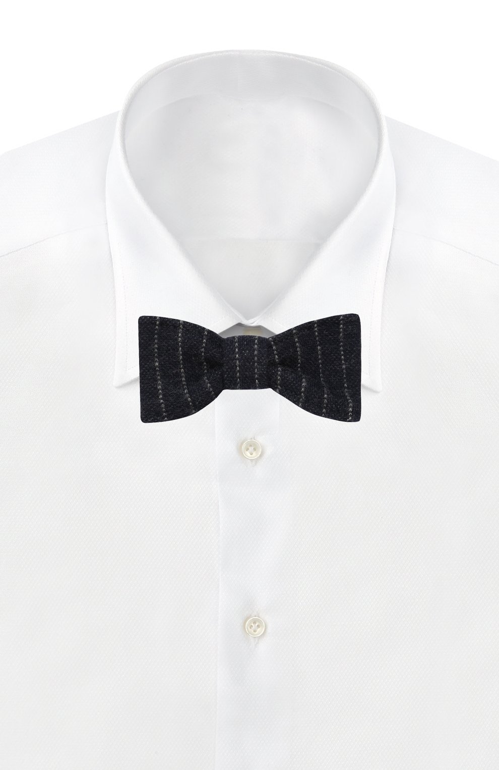 Галстук-бабочка из хлопка IL GUFO темно-синего цвета по цене 1870 руб., арт. A19PH051M1075, фото 2 Галстук-бабочка из хлопка IL GUFO, арт. A19PH051M1075, фото 2