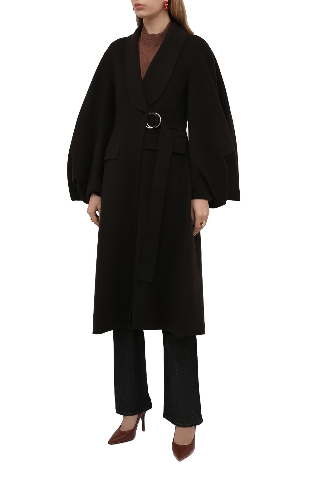 Шерстяное пальто JW ANDERSON коричневого цвета по цене 108000 руб., арт. C00170 PG0705, фото 3 Шерстяное пальто JW ANDERSON, арт. C00170 PG0705, фото 3