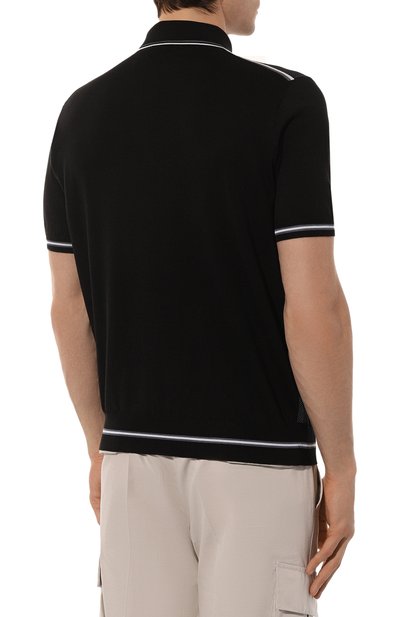 Поло из шелка и хлопка STEFANO RICCI темно-синего цвета по цене 108000 руб., арт. K818044P13/F23172, фото 4 Поло из шелка и хлопка STEFANO RICCI, арт. K818044P13/F23172, фото 4