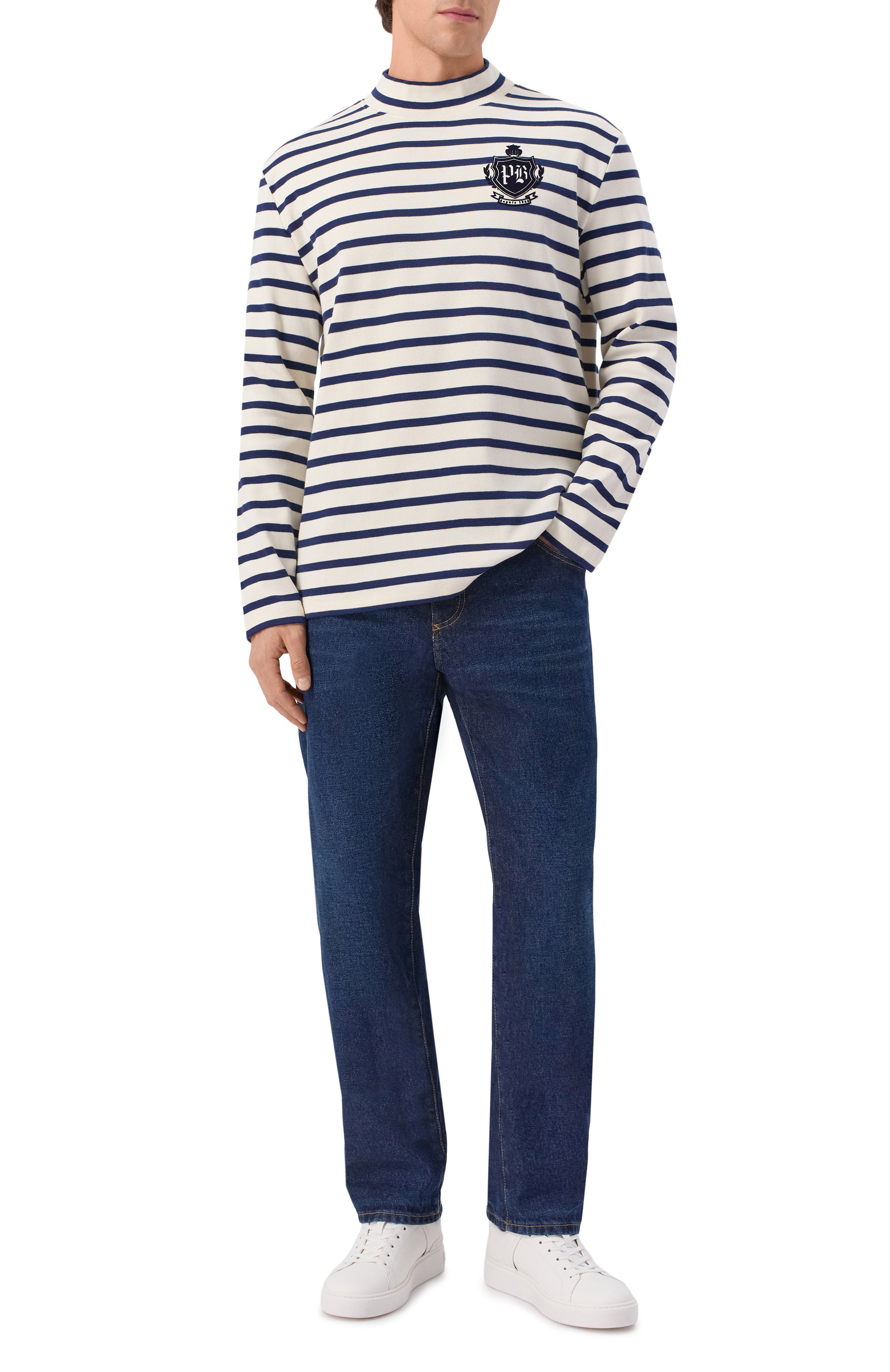 Хлопковый лонгслив BALMAIN, арт. FH0EK038/GF30, фото 2