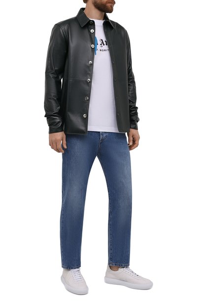 Хлопковая футболка PALM ANGELS, арт. PMAA001F21JER0020145, фото 2