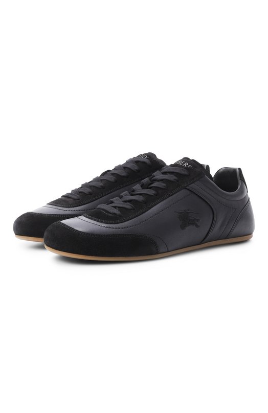 Кожаные кеды Knight Burberry 8126282 Чёрный 8126282