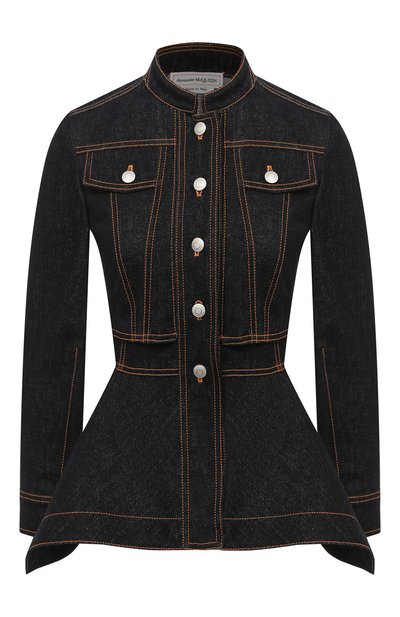 Женский джинсовый жакет ALEXANDER MCQUEEN, арт. 628168/QMAA2