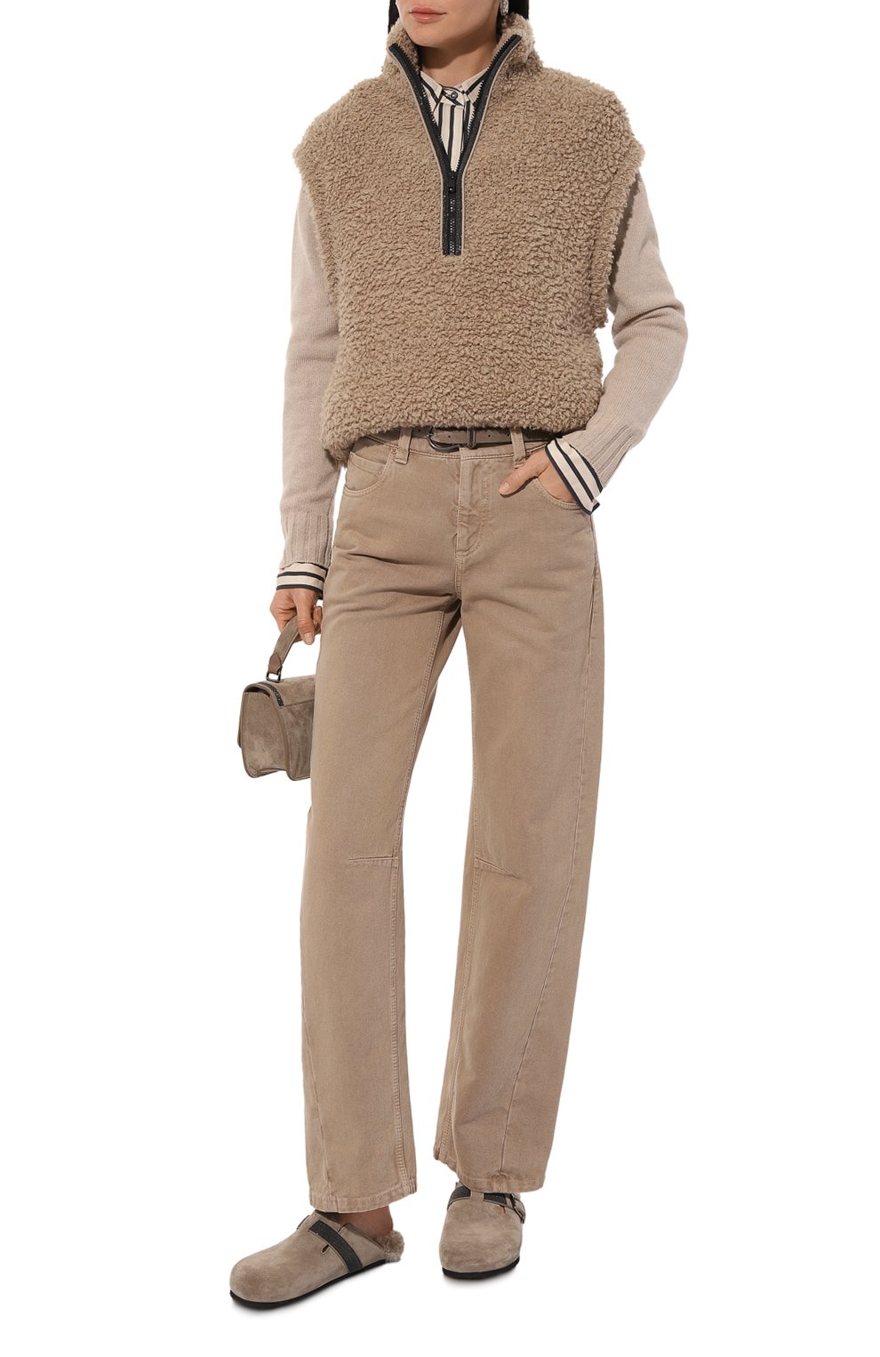 Замшевые сабо BRUNELLO CUCINELLI, арт. MZSFG2552, фото 2