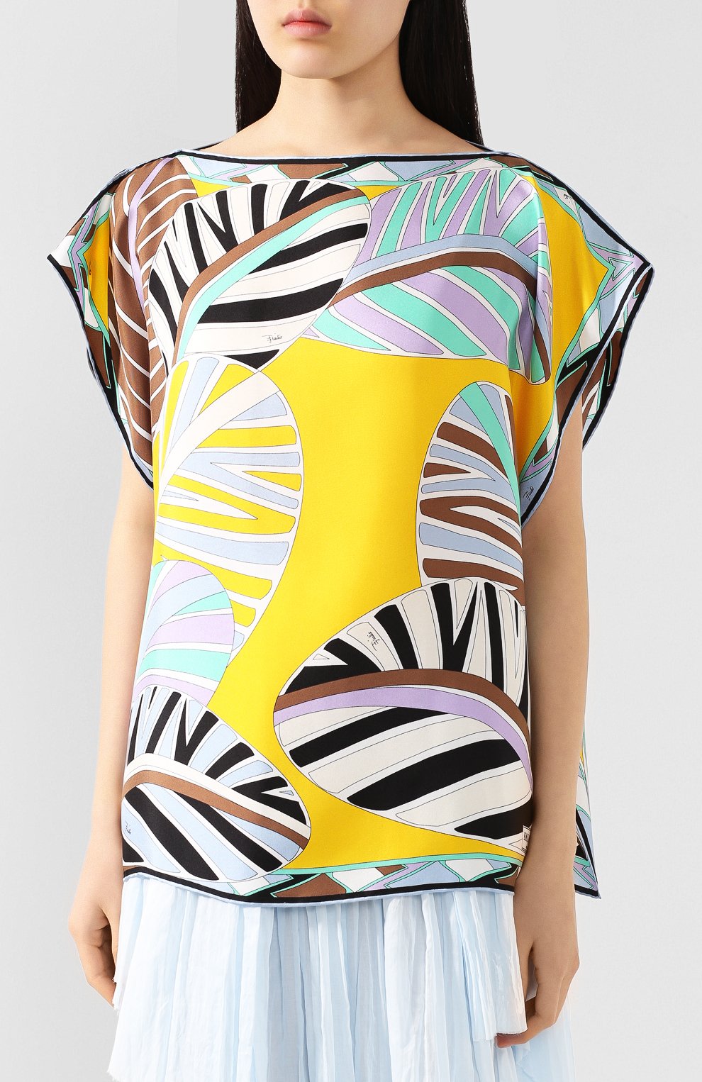 Шелковый топ EMILIO PUCCI, арт. 0HWM70/0H826, фото 3