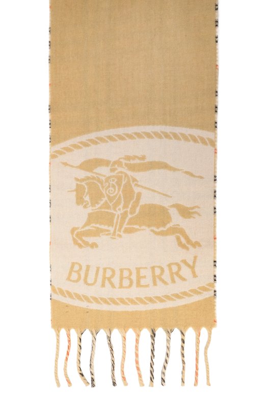 Двусторонний шарф из кашемира Burberry 8109751 Бежевый  8109751 Фото 5