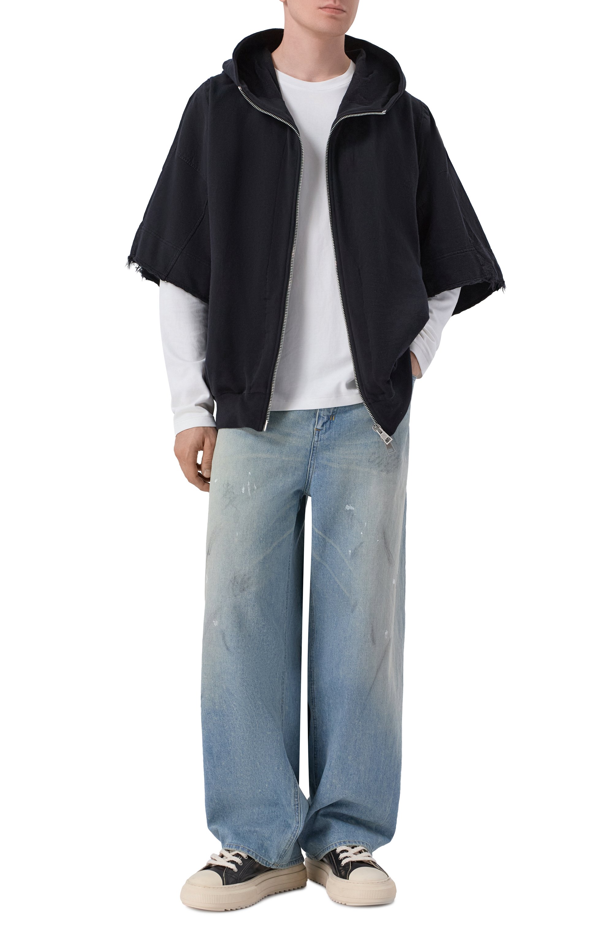 Хлопковая толстовка ANDREA YA'AQOV черного цвета по цене 58050 руб., арт. 26MFEP27, фото 2 Хлопковая толстовка ANDREA YA'AQOV, арт. 26MFEP27, фото 2