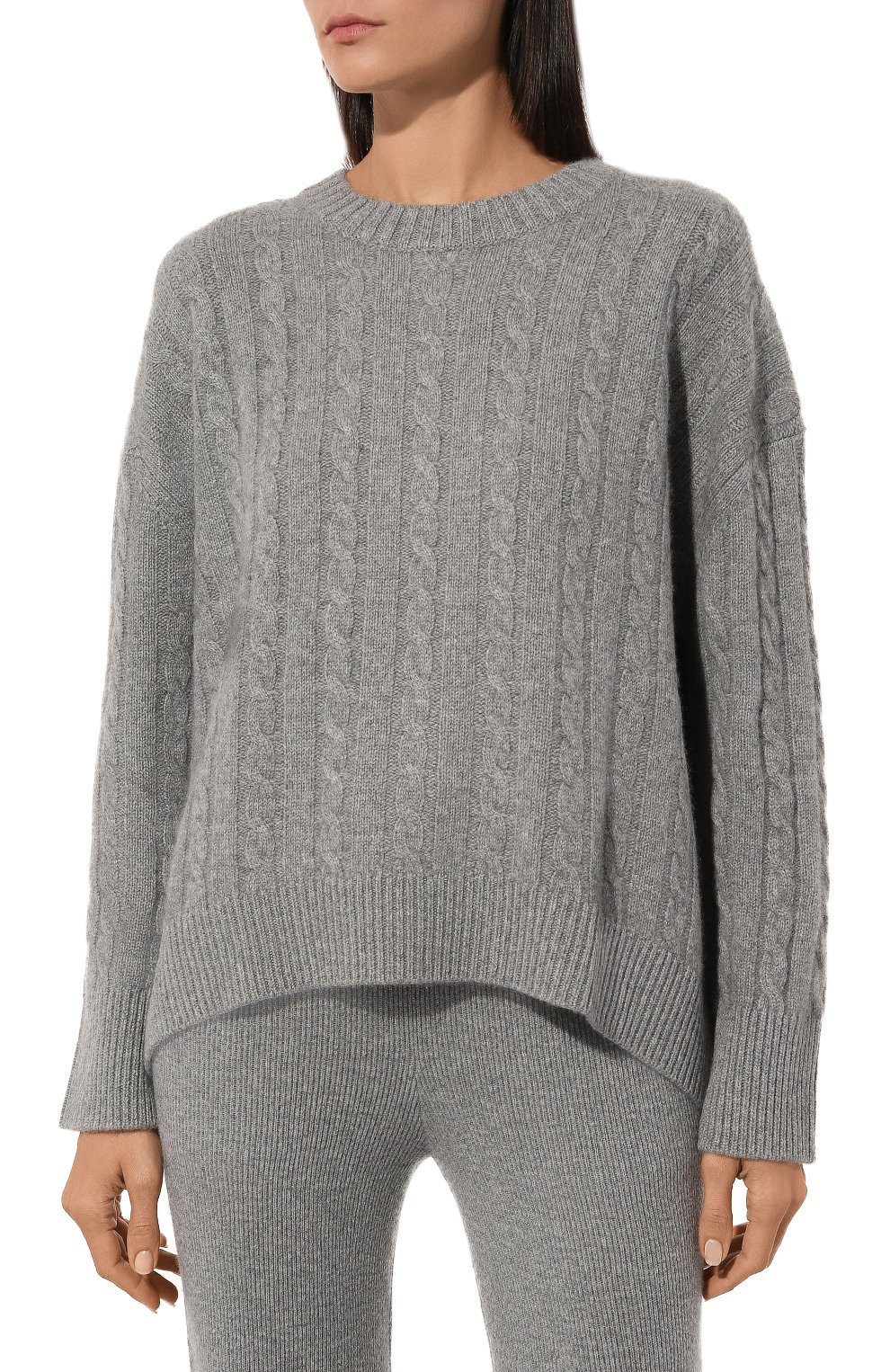 Кашемировый свитер ADDICTED серого цвета по цене 59600 руб., арт. MK790, фото 3 Кашемировый свитер ADDICTED, арт. MK790, фото 3