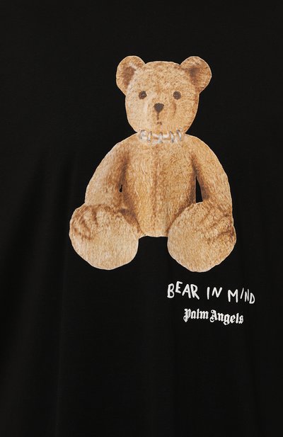 Хлопковая футболка PALM ANGELS, арт. PWAA017F24JER006, фото 5