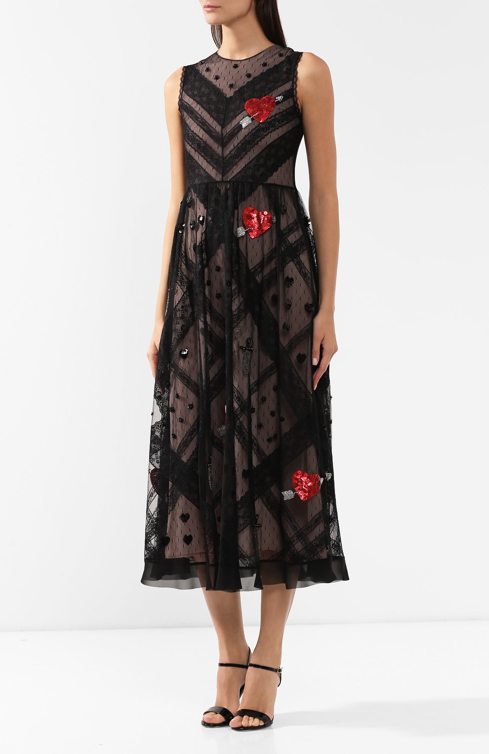 Платье-миди REDVALENTINO, арт. SR3VA03H/4CE, фото 3