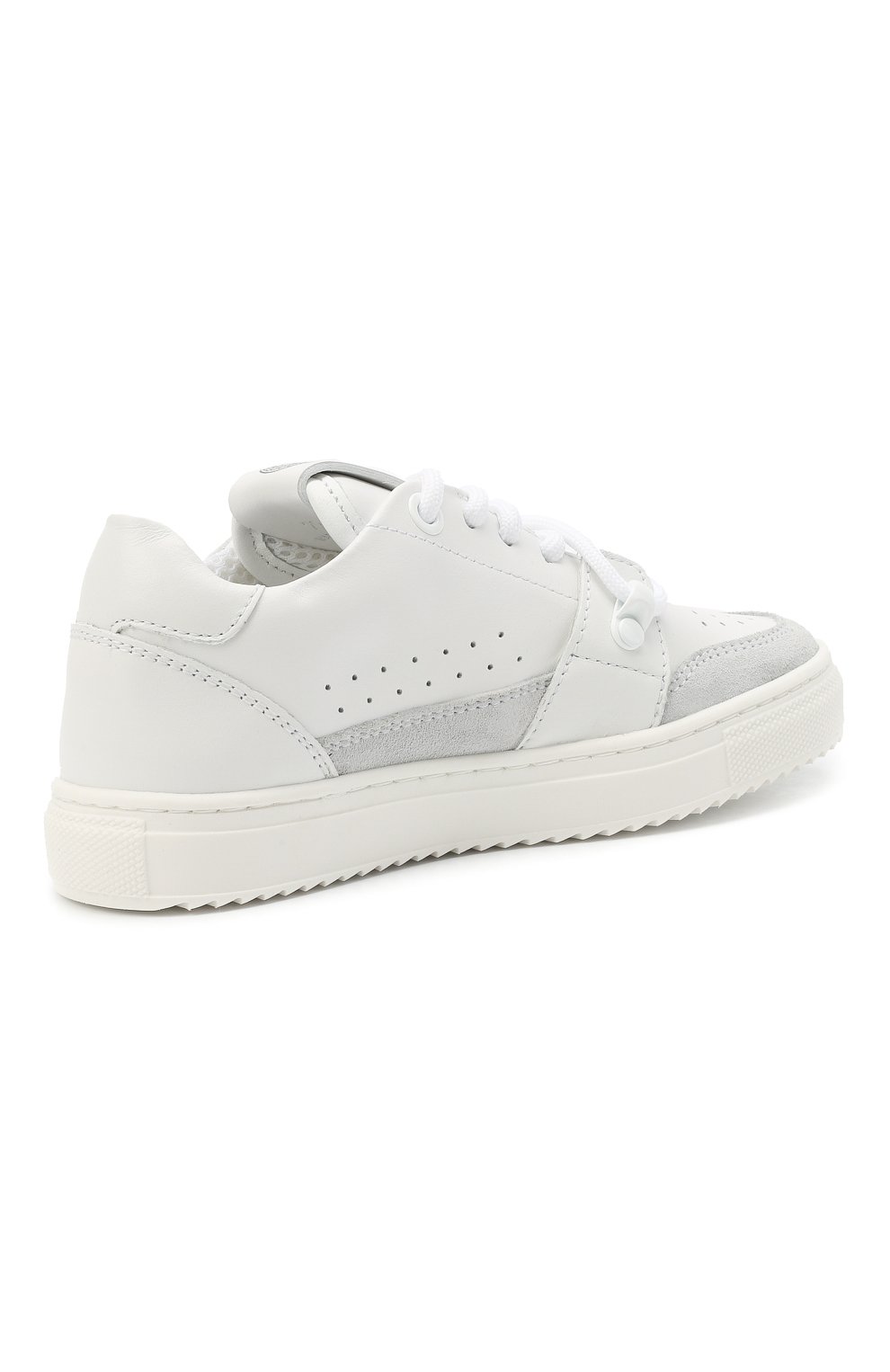 Кожаные кеды VERSACE серого цвета по цене 39950 руб., арт. YHX00045/1A00252/27-29, фото 3 Кожаные кеды VERSACE, арт. YHX00045/1A00252/27-29, фото 3