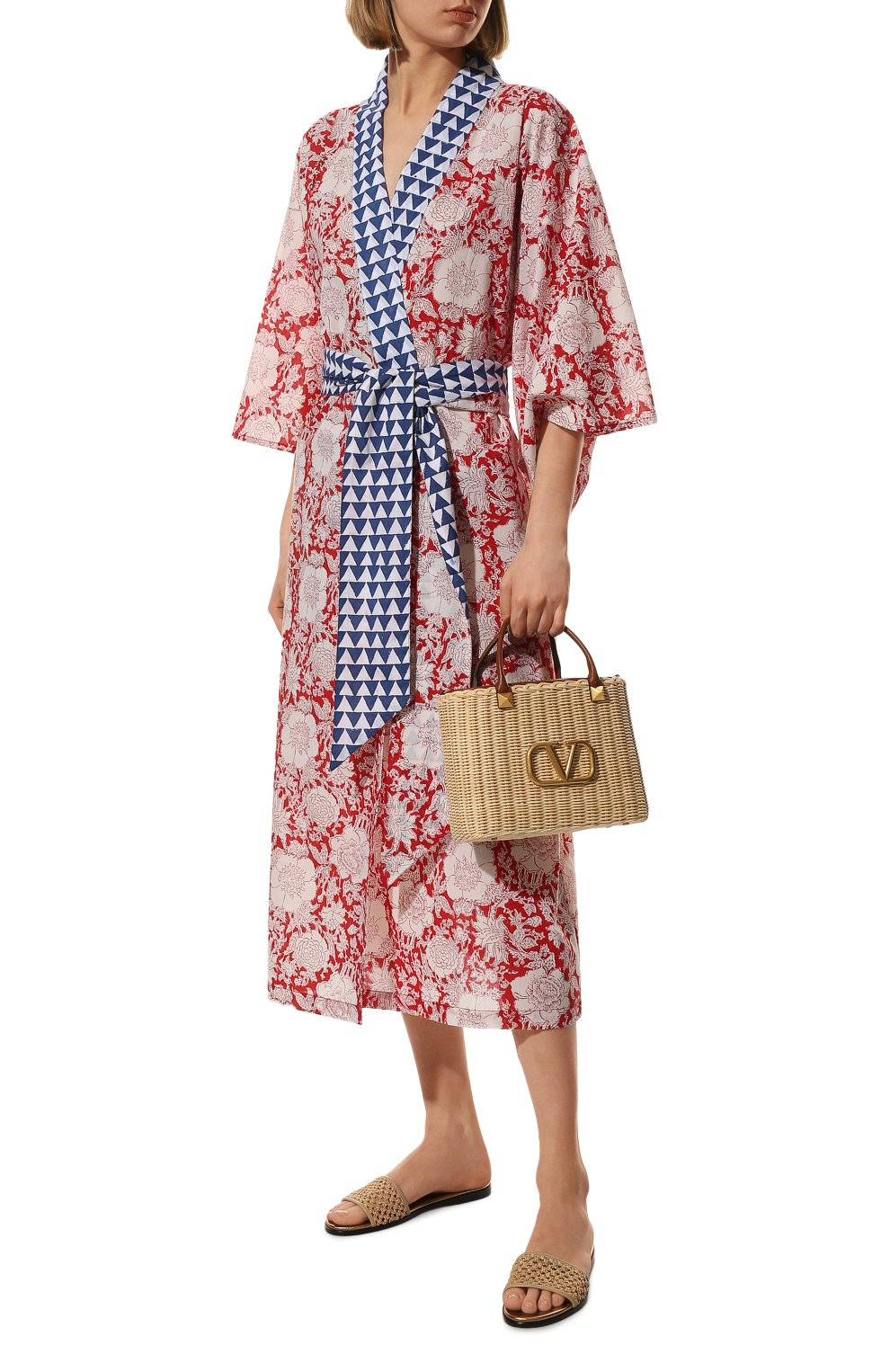 Хлопковое кимоно KLEED LOUNGEWEAR, арт. RED SAMBAR KIM0N0, фото 2