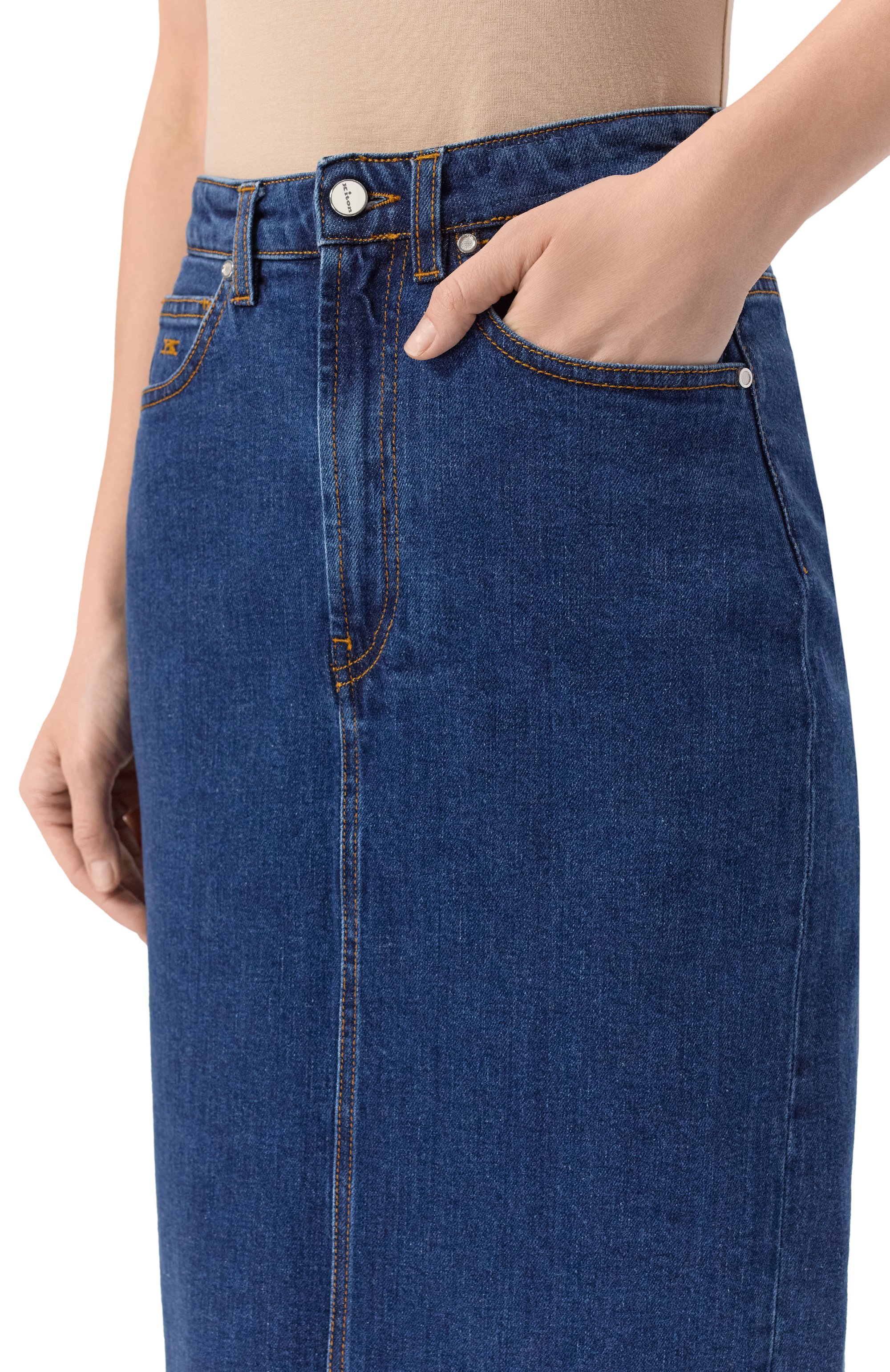 Джинсовая юбка KITON, арт. DJ59201K0930F02, фото 5