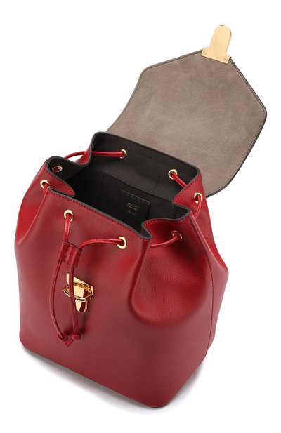 Кожаный рюкзак с клапаном FENDI, арт. 8BZ043 A18B, фото 4