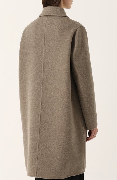 Кашемировое пальто прямого кроя с накладными карманами BOTTEGA VENETA, арт. 498952/VD0D0, фото 4